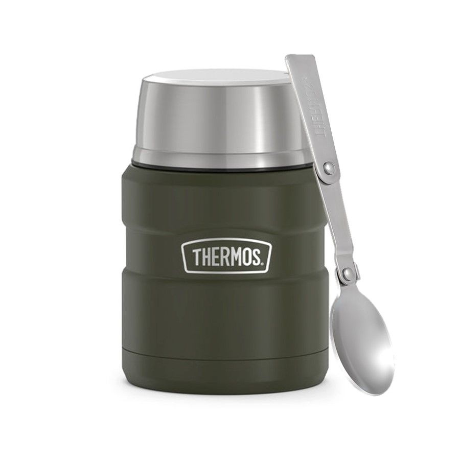 Термос для еды Thermos с ложкой SK3000 MAG (0,47 литра), хаки #1