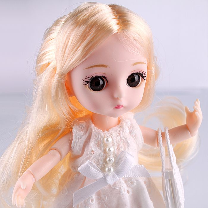 Шарнирная кукла Walala (девочка) коллекционная 16 см., все суставы подвижны, с аксессуарами (с одеждой, #1