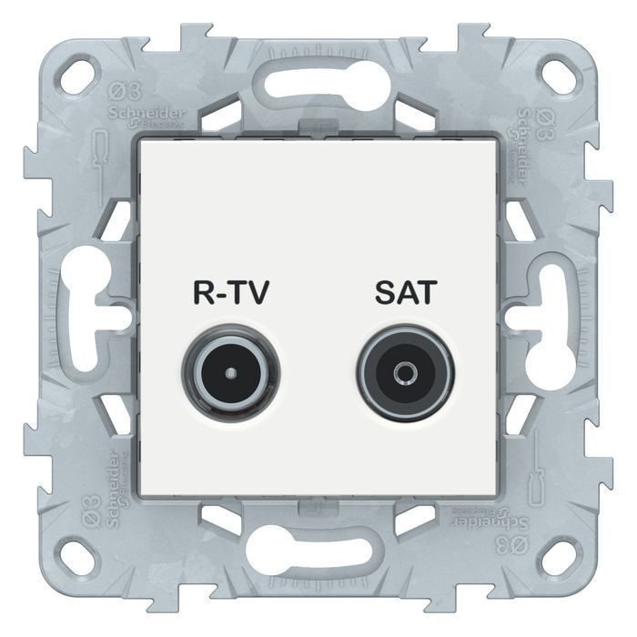 Розетка R-TV/ SAT одиночная белый UNICA NEW, NU545418 #1