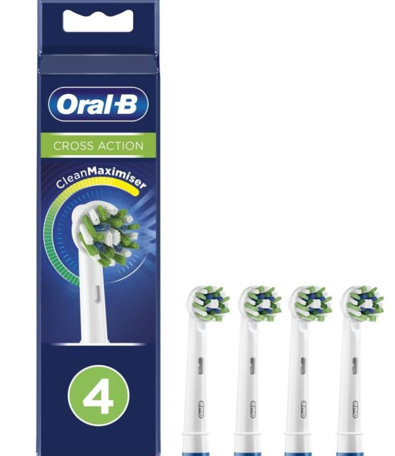 Oral-B Насадка для электрической зубной щетки CrossAction EB50RB, 4 шт в уп  #1