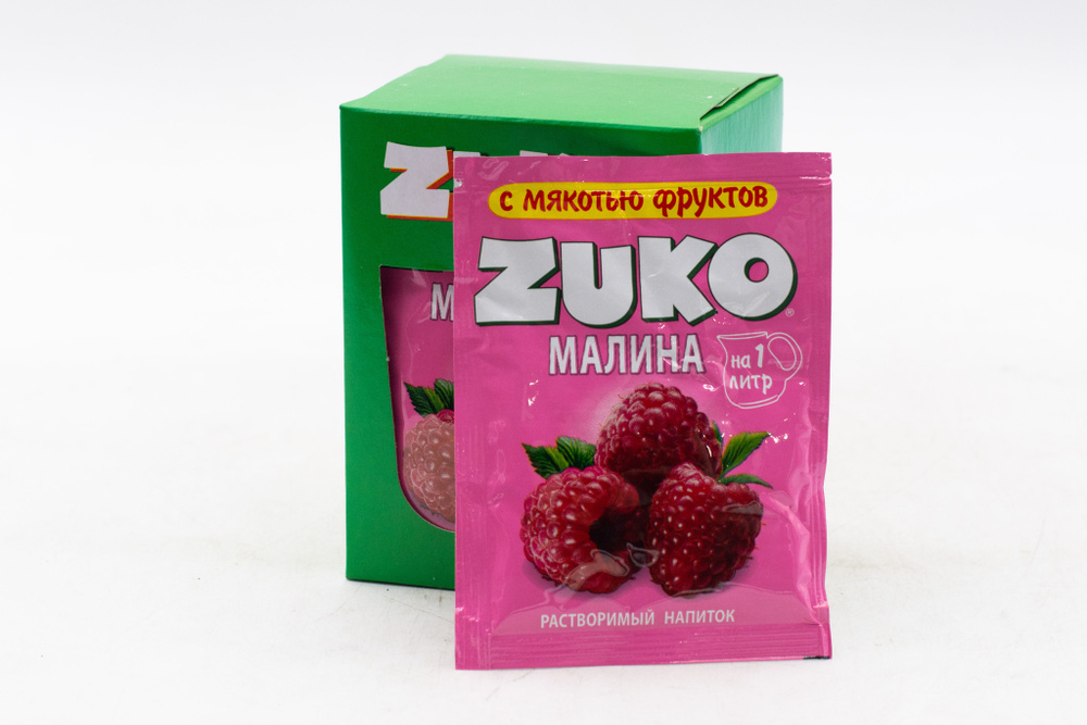 Растворимый напиток ZUKO Малина 20 грамм Упаковка 12шт. #1