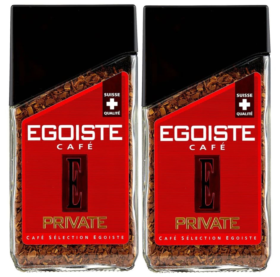 Кофе растворимый EGOISTE Private, 100 г 2 банки #1