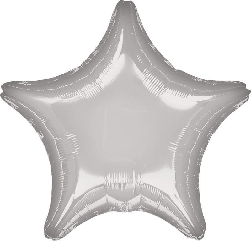 Воздушный шар, Весёлая затея, Звезда Silver металлик США #1