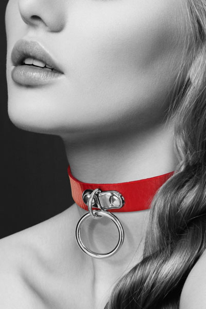 Чокер с кольцом COLLIER FETISH ROUGE #1