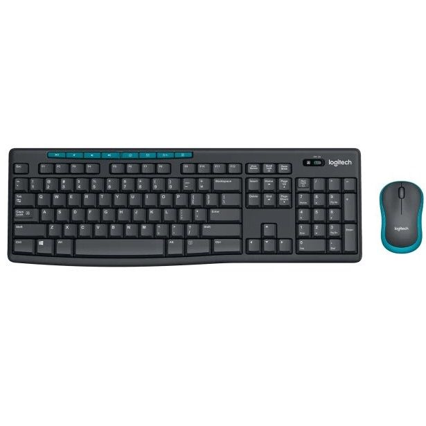 Клавиатура + мышь Logitech Wireless Combo MK275 Black 920-008535, 920-007721 #1