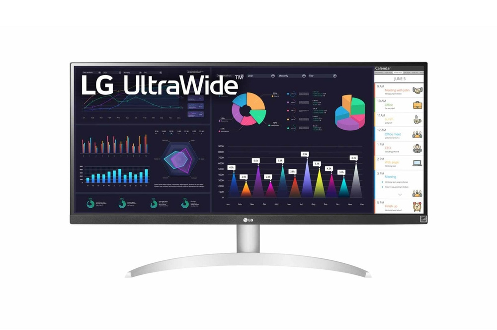 LG 29" Монитор 29WQ600-W, серебристый #1