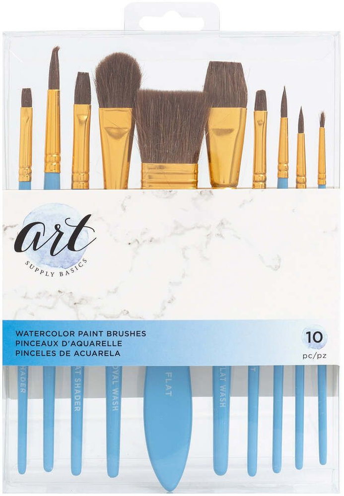 Набор кистей с натуральным ворсом для акварели "Watercolor Natural ...