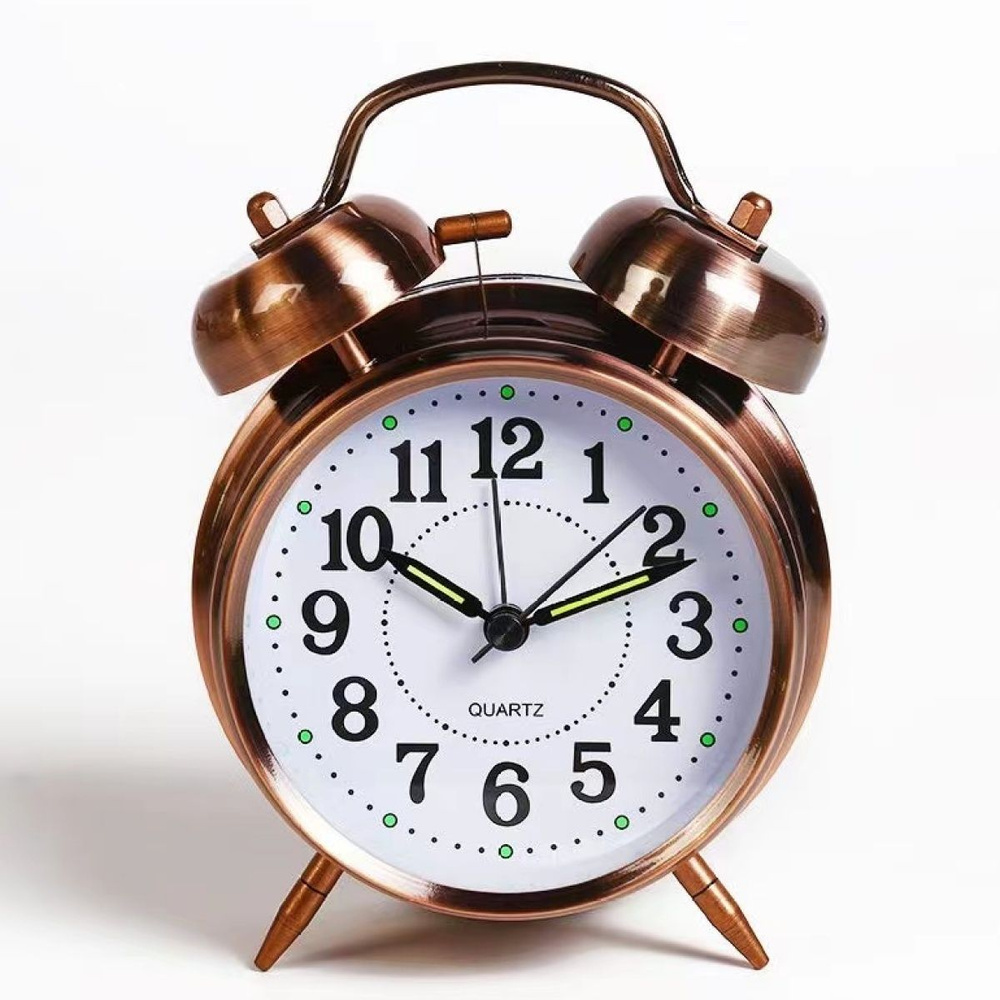 Металлический колокольчик-будильник супер громкий автоматический ...