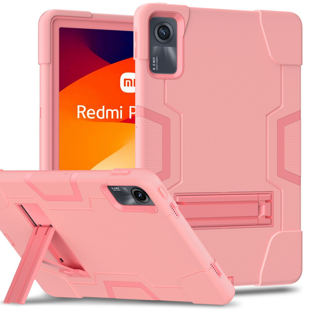 Чехол для Xiaomi Redmi Pad SE 11 дюймов 2023 многократная защита тяжелый чехолс кронштейном ,контрастный #1