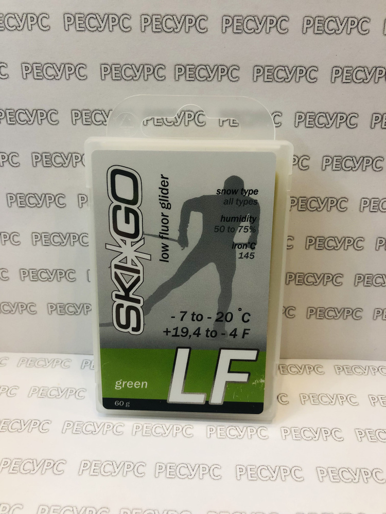 Парафин SkiGo LF Green, -7/-20, 60 г #1