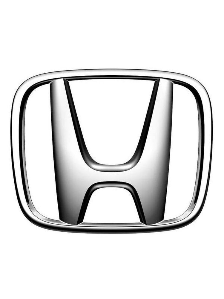 Эмблема хром Honda средняя 93x77 мм #1