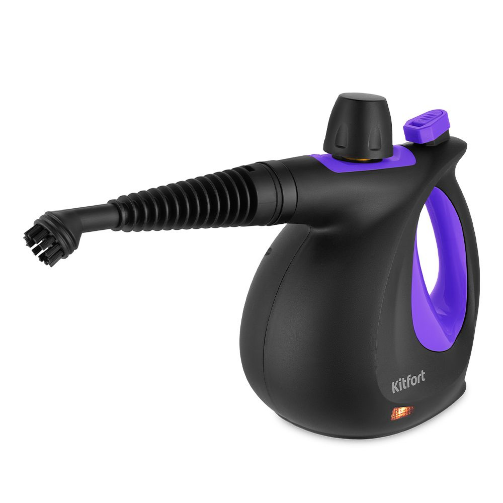 Пароочиститель Kitfort КТ-9195, фиолетовый, черный, 1050 Вт купить по  низкой цене с доставкой в интернет-магазине OZON (1375092179)