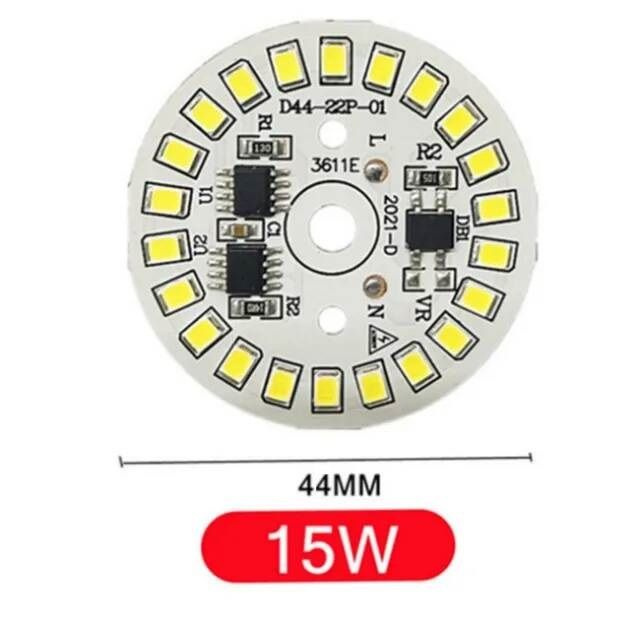 Алюминиевая круглая светодиодная плата (модуль) 15W 220V led smd 2835, белый холодный свет  #1