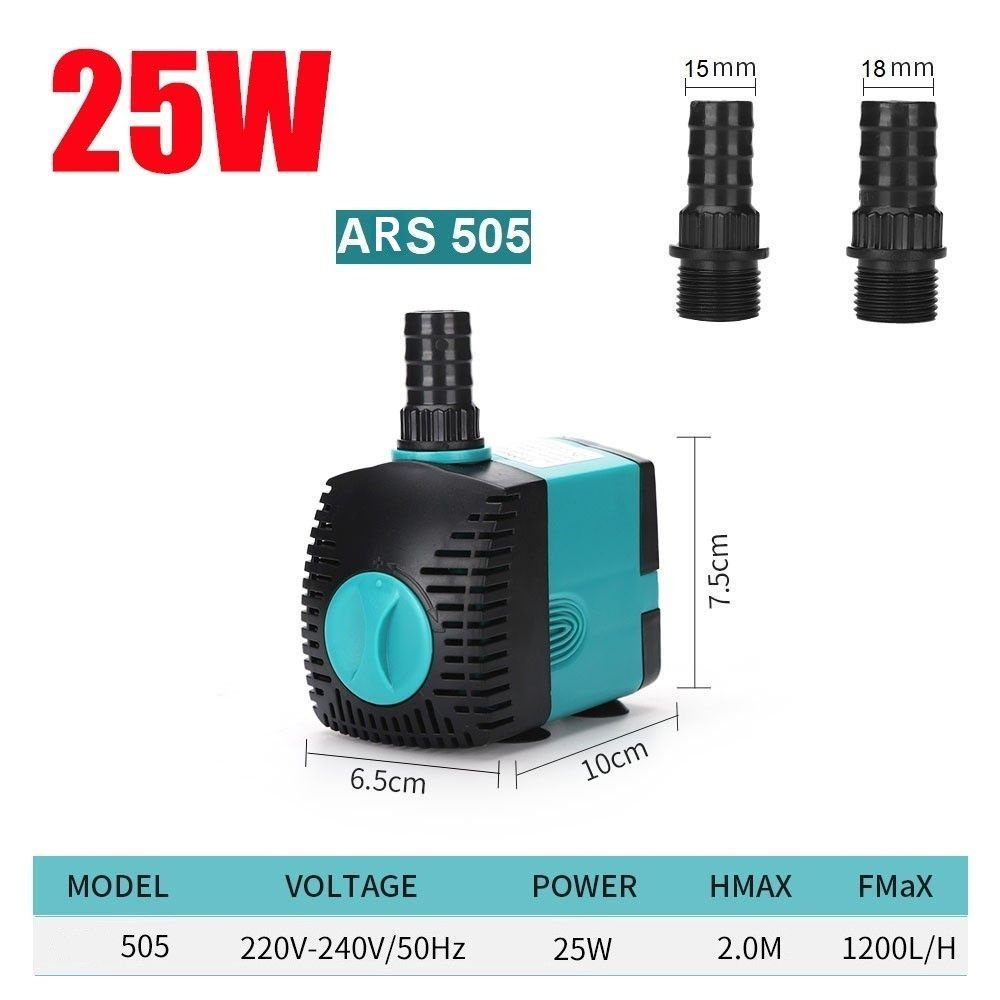 Насос- помпа для фонтана ARS-505 25W/ насос- помпа для аквариума и полива, погружной  #1