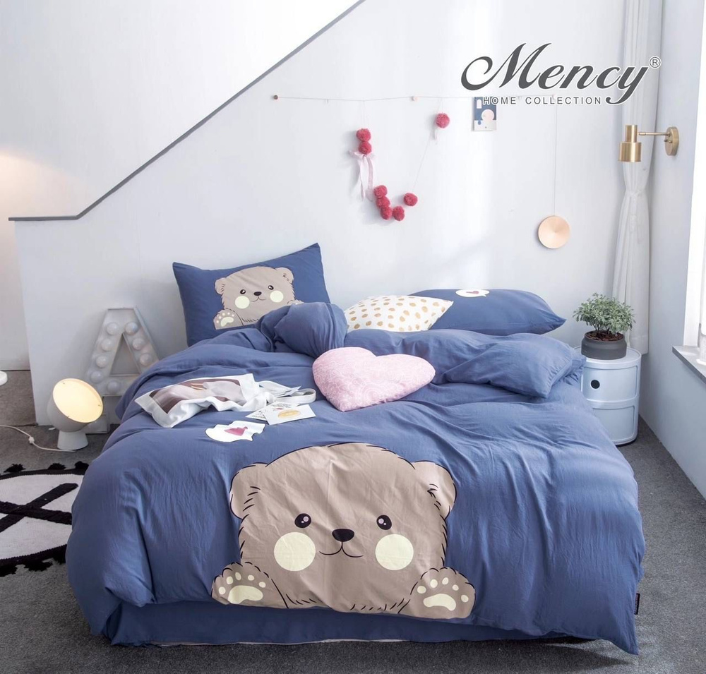 Mency Home Collection Комплект постельного белья, Сатин, Полуторный, наволочки 70x70  #1