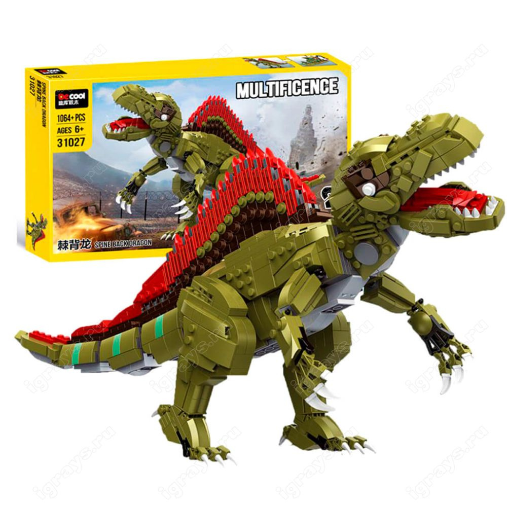 Конструктор Multificence Decool 31027 Спинозавр-Трансформер, 1064 детали  #1