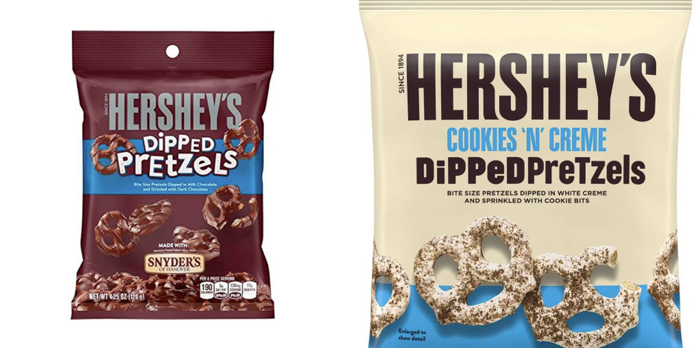 Крендельки Hershey's Cookies'N'Creme Dipped Pretzels/Dipped Pretzels 120 гр. #1