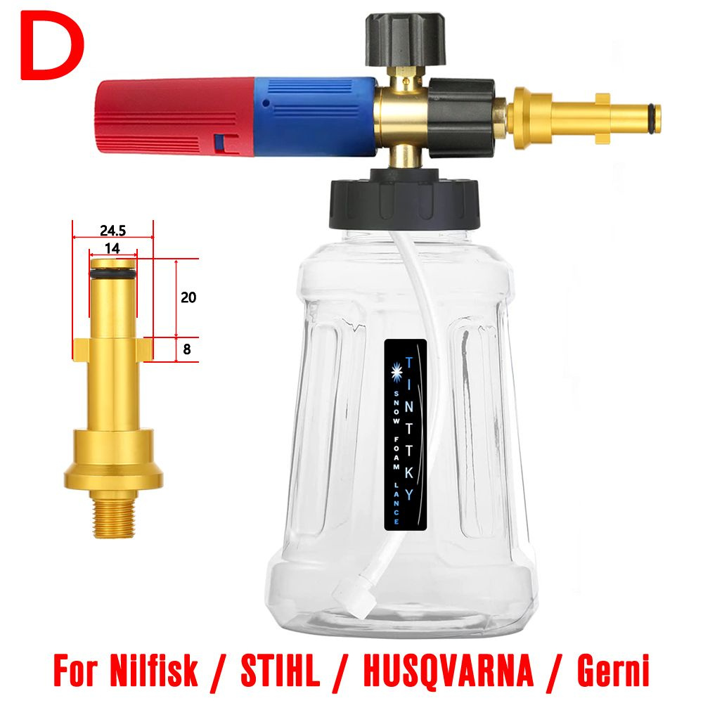 TINTTKYE высоковольтный промывочное сопло Пенная насадка (пеногенератор) для STIHL Nilfisk HUSQVARNA #1