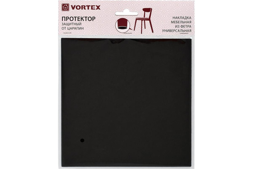 Защитный протектор из фетра VORTEX черный, 200x200 мм 24345 #1