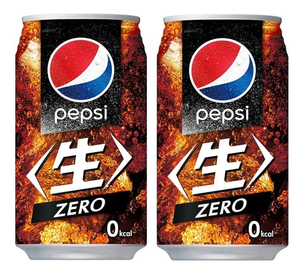 Газированный напиток Pepsi Cola Zero 340мл ж/б Япония х 2шт #1