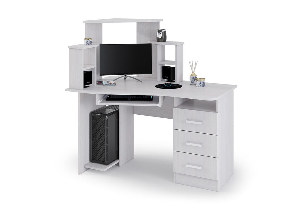 МФ Стендмебель Компьютерный стол Стол компьютерный Анкор, 130х80х130 см  #1
