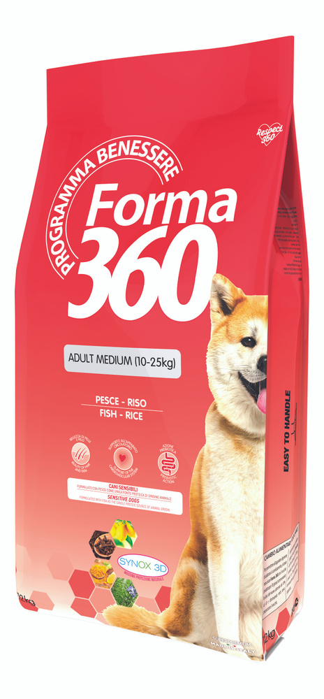 Forma 360 Medium Adult Fish/Rice 12 кг - Сухой корм для взрослых собак средних пород с 12 месяцев, рыба #1