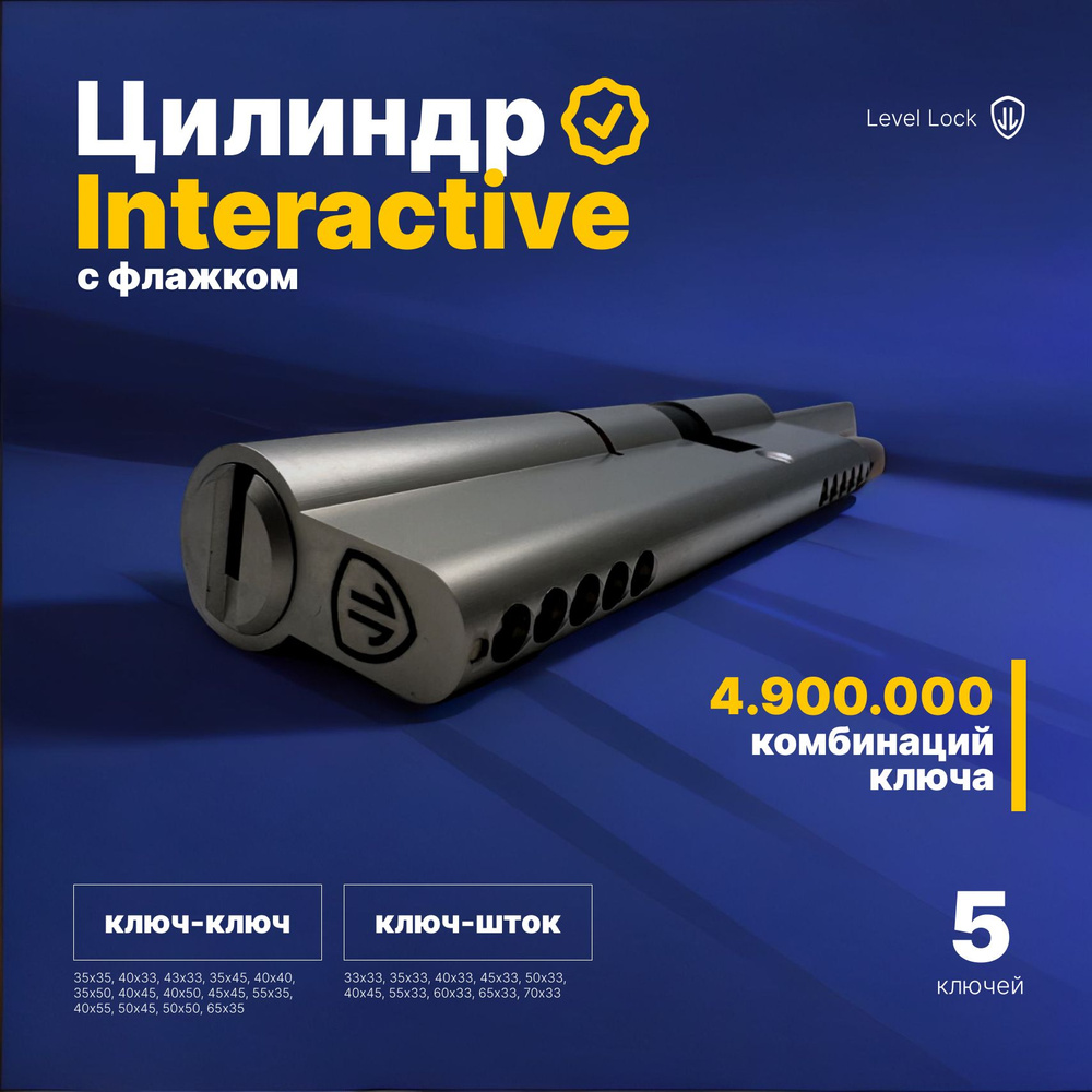 Цилиндр LEVEL LOCK Interactive #1