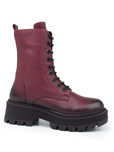 Ботинки зимние бордовые женские купить в интернет магазине OZON