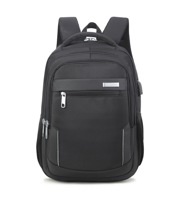 Рюкзак Loui Vearner LOU0991 черный с USB  мужской женский унисекс городской, повседневный для ноутбука, для школы, для работы, на учебу на охоту в спорт зал