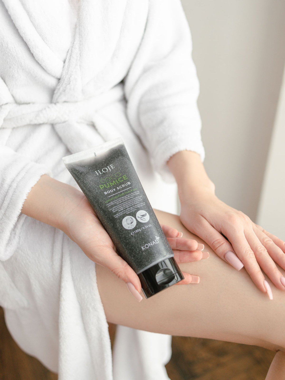 Konad Скраб для тела кожа как у младенца с древесным углем и кокосовым ...