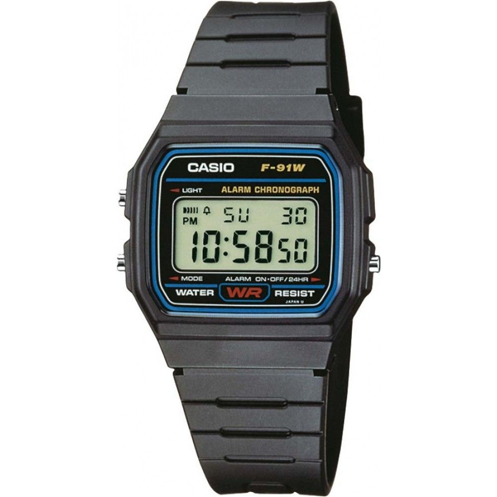 CASIO F-91 - ремешок идеально подойдет к данной модели часов