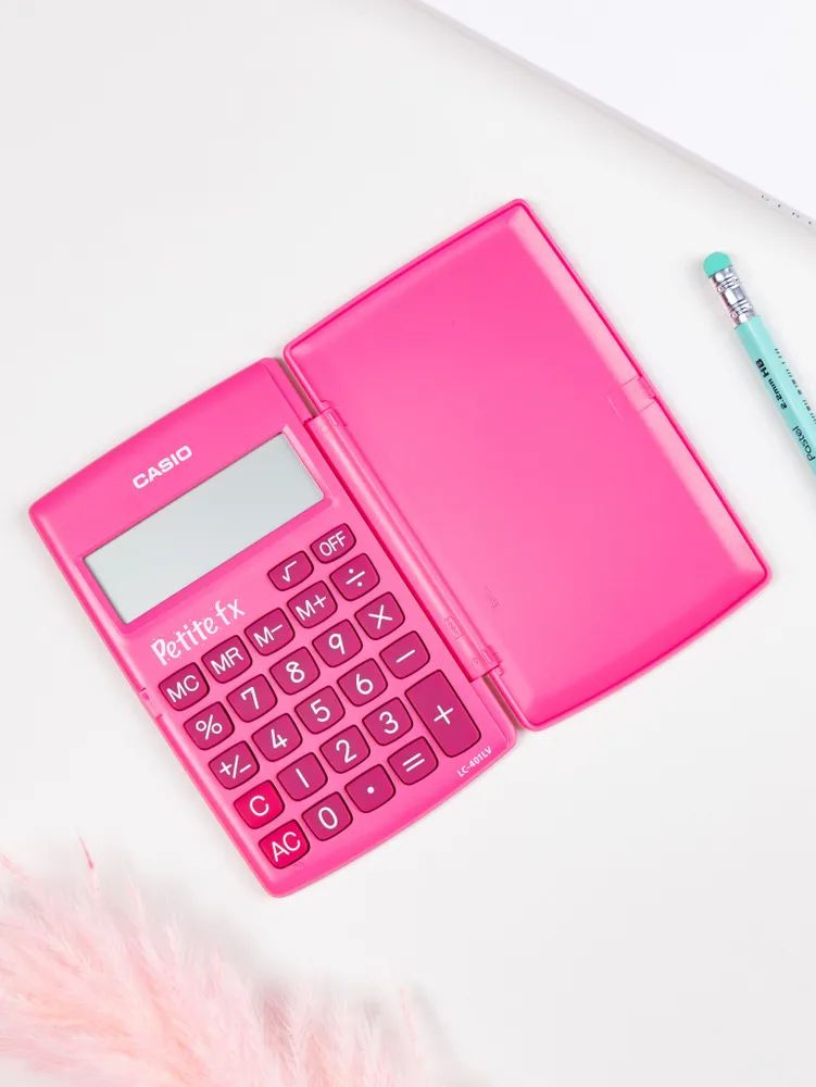 Розовый калькулятор для девочки