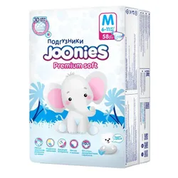 Подгузники Joonies Premium Soft M 6-11кг (58 шт.) Похожие товары