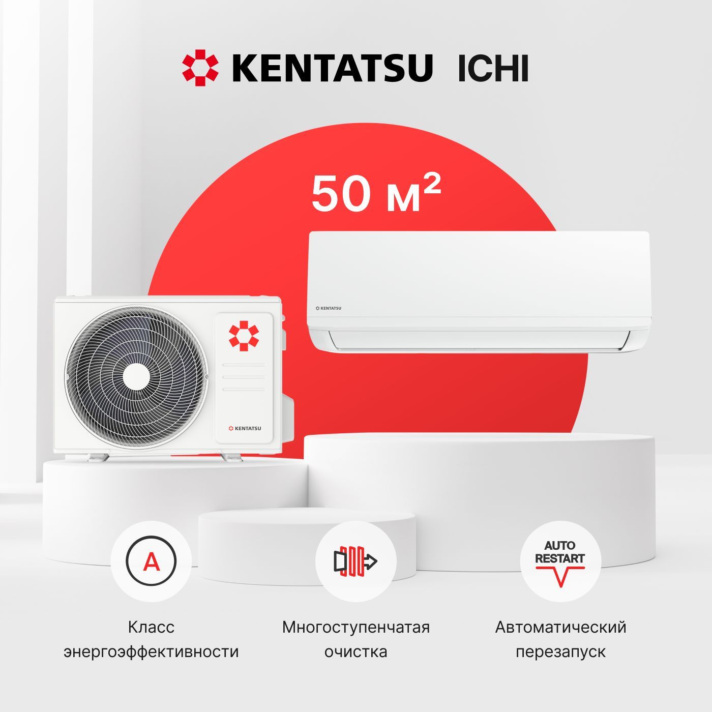 Сплит-система Kentatsu Ichi KSGI53HFRN1/KSRI53HFRN1