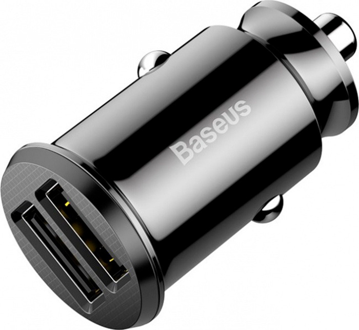 Автомобильное зарядное устройство Baseus Grain Car Charger Dual USB 5V 31A, CCALL-ML01  #1