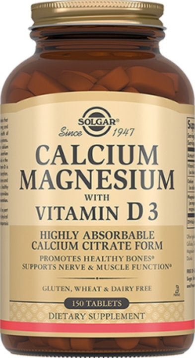 Solgar, Calcium Magnesium with Vitamin D3 "Кальций-Магний с Витамином D3", 150 таблеток  #1