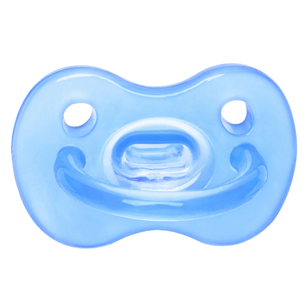WeeBaby Цельносиликоновая Соска-Пустышка, с рождения, синяя  #1