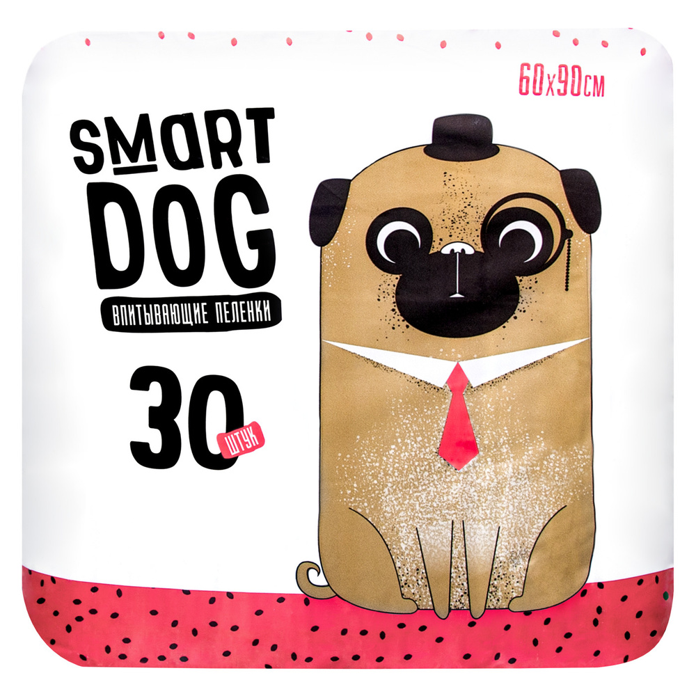 Smart Dog Пелёнки впитывающие пеленки для собак 60х90 см, 30 шт  #1