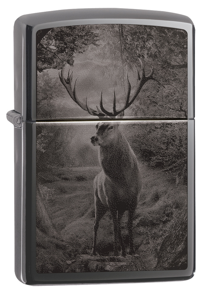 Зажигалка бензиновая ZIPPO Black Ice Deer Design #1