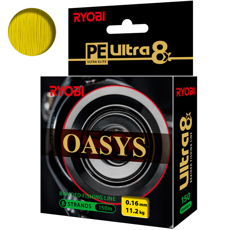 Плетеный шнур RYOBI OASYS 0,16mm 150m Yellow #1