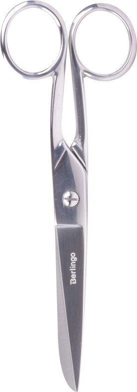 Ножницы Berlingo Steel & Style, цельнометаллические, DNn_18007, серебристый, 18 см  #1