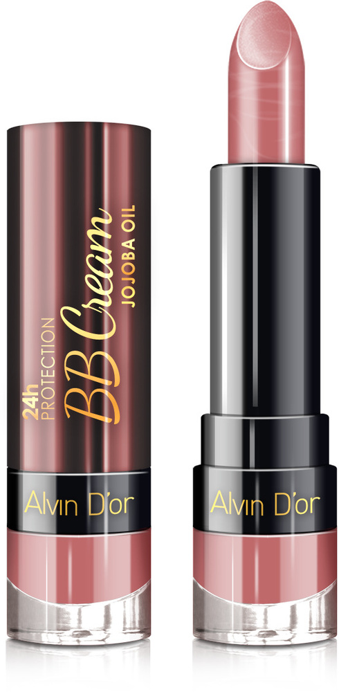 Alvin D'or, Губная помада 24h BB Cream (тон 08 Нежная роза) #1