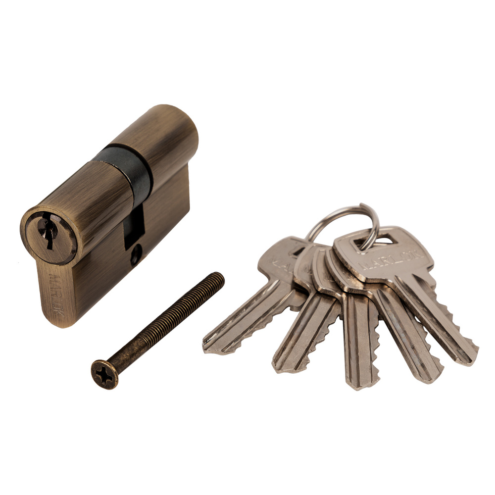 Цилиндр стальной ЦМ 60-5К английский ключ/ключ AB (бронза) MARLOK  #1