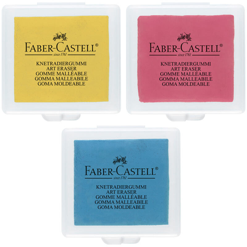 Ластик-клячка Faber-Castell в пластиковом контейнере, 40*35*10 мм - 3 штуки  #1