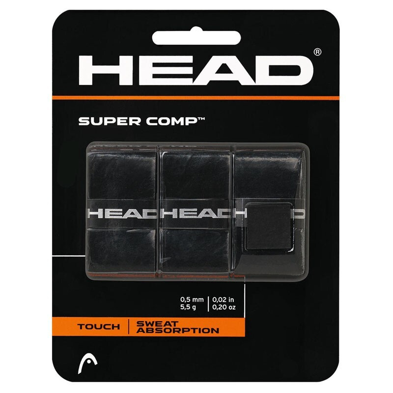 Овергрип Head Super Comp (ЧЕРНЫЙ), арт.285088-BK, 0.5 мм, 3 шт, черный #1