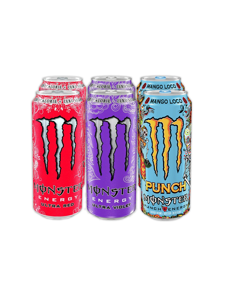 Набор Энергетиков Monster Energy 6шт по 500мл из Европы #1