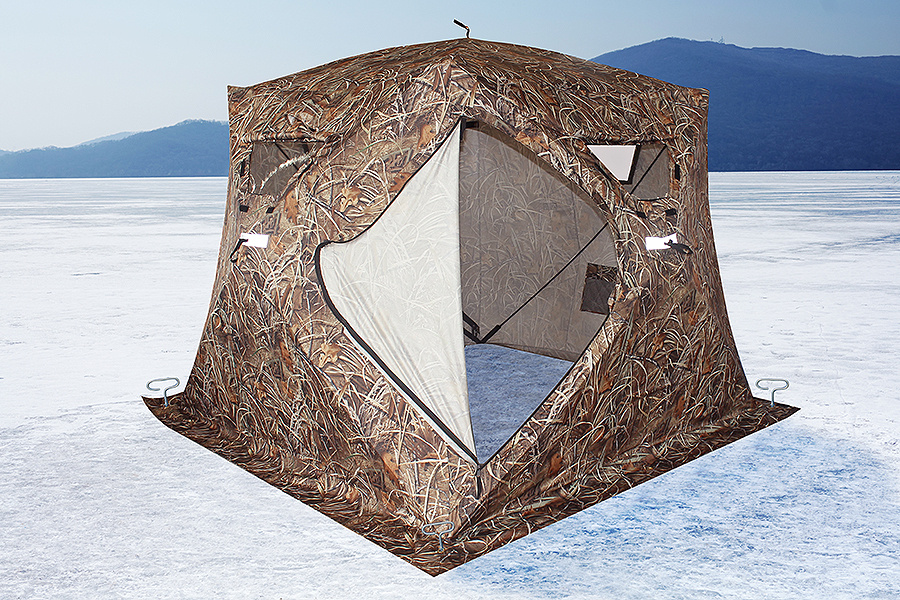 Палатка для рыбалки 4-местная HIGASHI Camo Pyramid,зимняя,1 слой, -25 градусов  #1