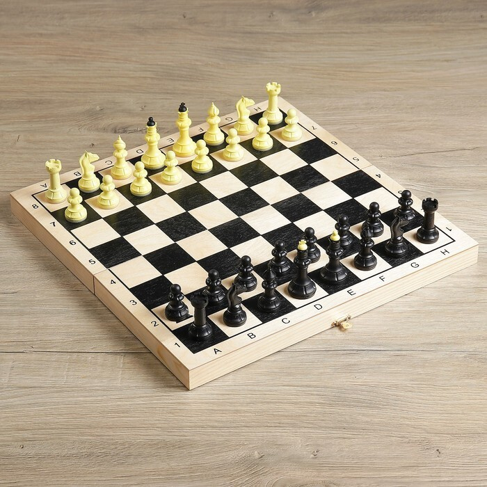 Настольная игра 3 в 1 "Классическая": нарды, шахматы, шашки, доска 40 х 40 см  #1