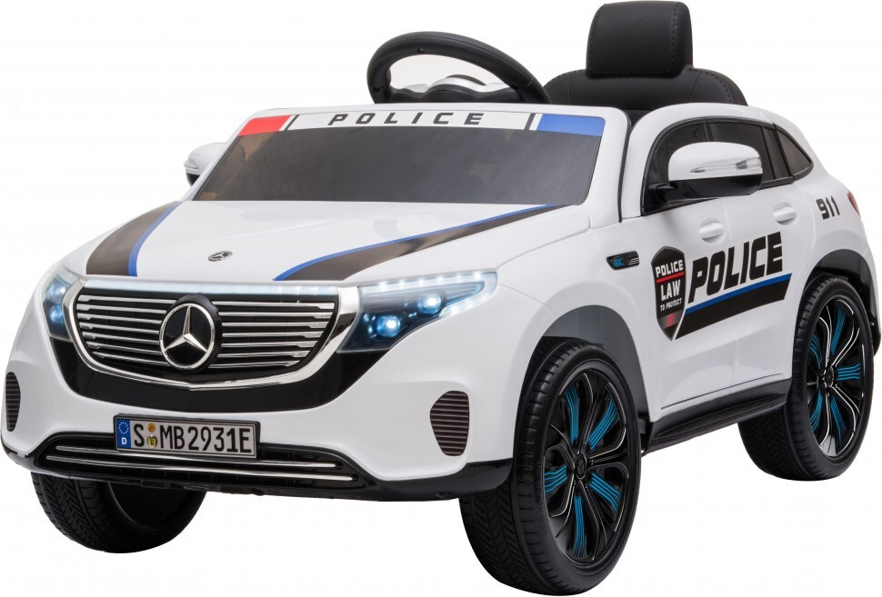 Детский электромобиль Mercedes Benz Police EQC 400 4MATIC - HL378-WHITE #1