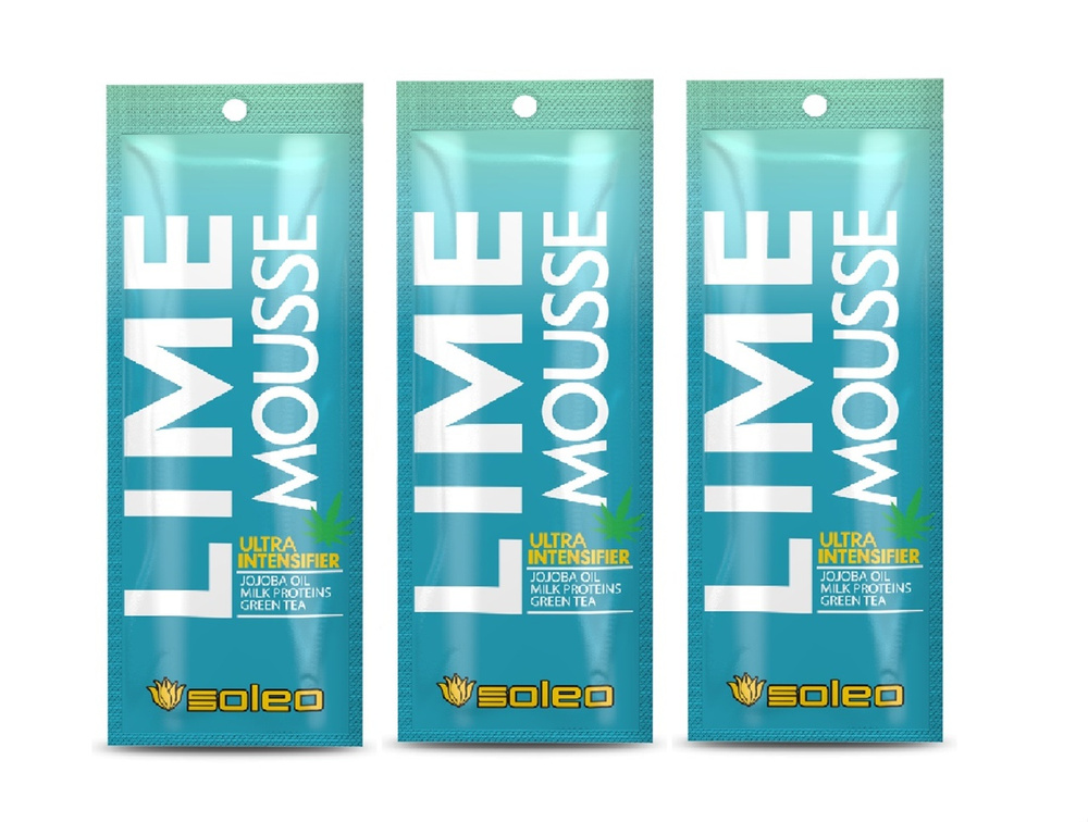 Soleo ультра усилитель загара с тирозином Lime Mousse, 15 мл, набор 3 шт  #1